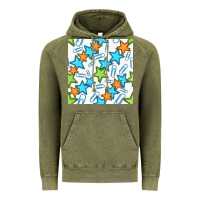 Vintage Olive stars school seamless pattern Vintage Hoodie - BundleAndBundleShop
