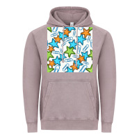 Vintage Zinc stars school seamless pattern Vintage Hoodie - BundleAndBundleShop