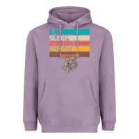 Lavender Eat Sleep Basketball Repeat Heavyweight Hoodie - Bettercallsaul
