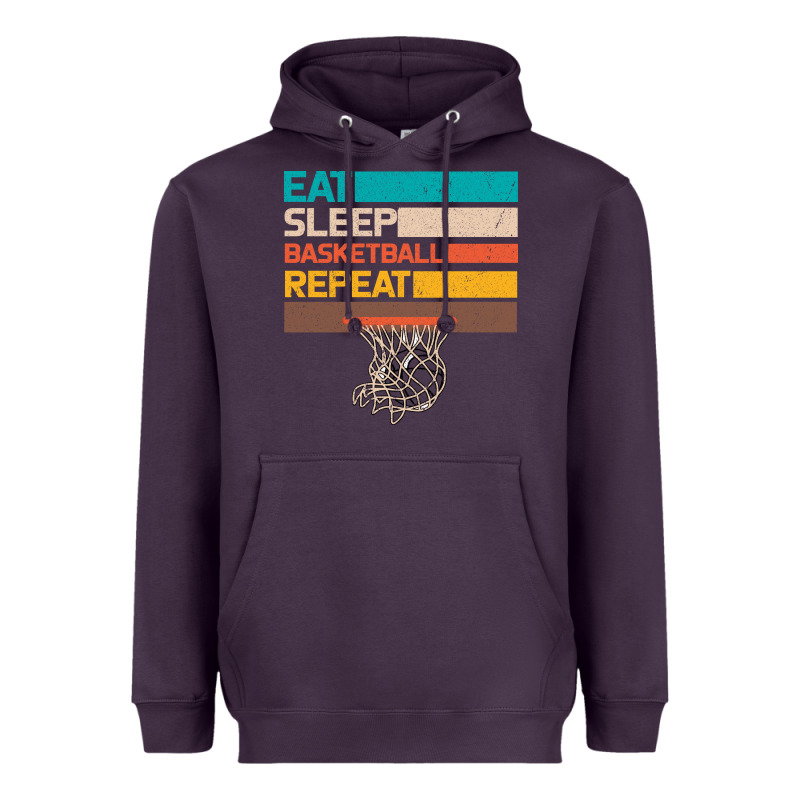 Eat Sleep Basketball Repeat Heavyweight Hoodie by Bettercallsaul | Teevron