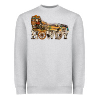 Heather Grey howdy killer Heavyweight Sweatshirt - NancyCooperArtShop