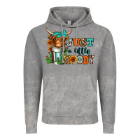 Cloud Rock just a little moody coffee cup long haired cow Vintage Hoodie - Jasminsmagicworld