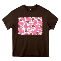 Chocolate Brown distressed strawberry milkshake cowhide Heavy Core Tee - RanaPortraitStore