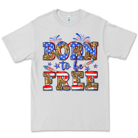 Dove Grey Born to be free Premium Tee - Neo Western