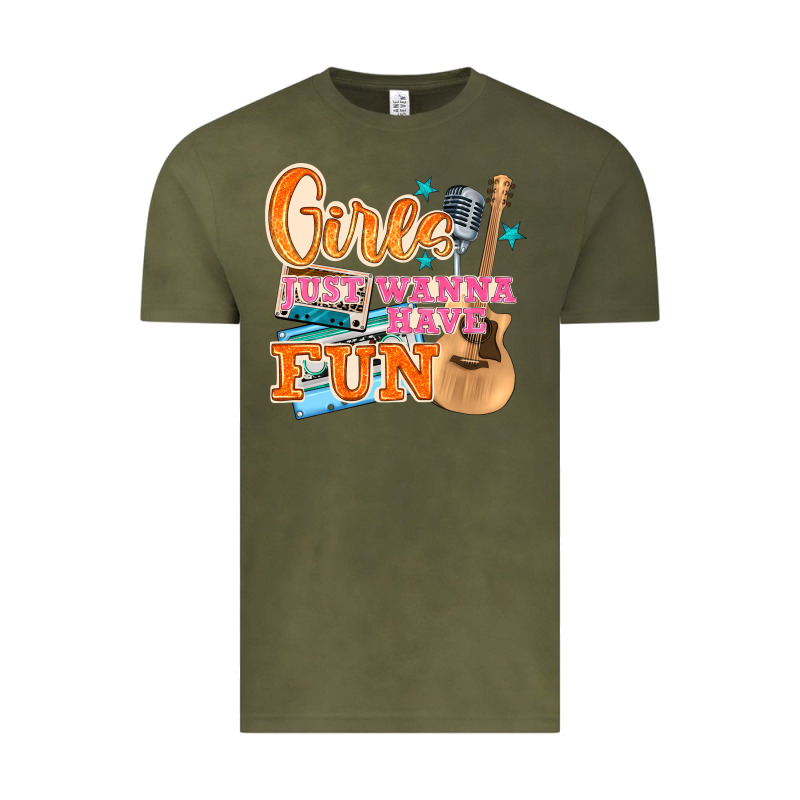 Girls Just Wanna Have Fun Vintage Tee by NancyCooperArtShop | Teevron