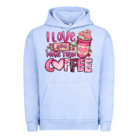 Pigment Grape Ice i love you more than coffee valentines day Urban Hoodie - OliviaCreatesArt