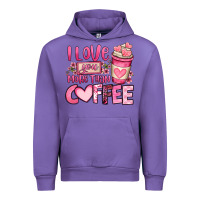Tulip i love you more than coffee valentines day Urban Hoodie - OliviaCreatesArt