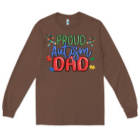 Chestnut proud autism dad Long Sleeve Tee - MaliasSmallBusiness