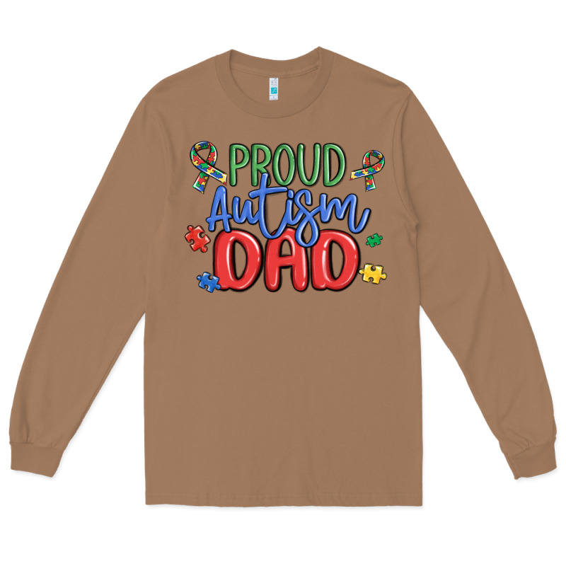 Proud Autism Dad Long Sleeve Tee by MaliasSmallBusiness | Teevron