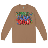 Toasted Coconut proud autism dad Long Sleeve Tee - MaliasSmallBusiness