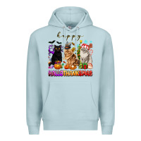 Blue Mist happy hallothanksmas cats Premium Hoodie - texasbilliewilder