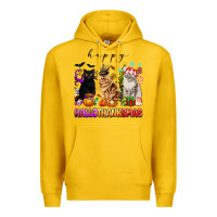 Lemon happy hallothanksmas cats Premium Hoodie - texasbilliewilder