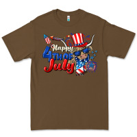 Cacao Happy 4th of July cow Premium Tee - CowGirlArtShop