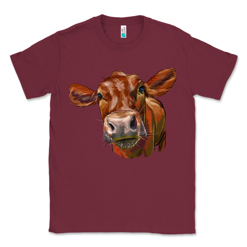 Red Angus Face Classic Tee by LillyAllenDesigns | Teevron