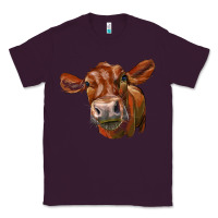 Plum red angus face Classic Tee - LillyAllenDesigns