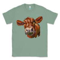 Sage red angus face Classic Tee - LillyAllenDesigns