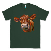 Sports Green red angus face Classic Tee - LillyAllenDesigns