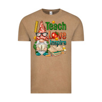 Vintage Coffee gnome teach love inspire Vintage Tee - NancyCooperArtShop
