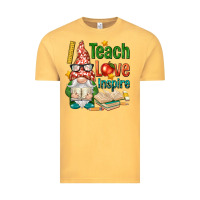 Vintage Mustard gnome teach love inspire Vintage Tee - NancyCooperArtShop
