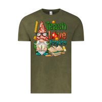Vintage Olive gnome teach love inspire Vintage Tee - NancyCooperArtShop