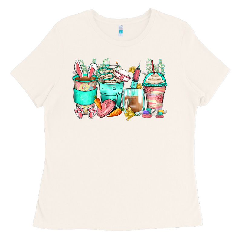 Easter Nurse Coffee Cups Ladies Tee by Zillion Design Studio | Teevron