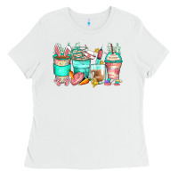 White easter nurse coffee cups Ladies Tee - Zillion Design Studio
