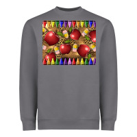 Storm Teacher Crayons And Apples Heavyweight Sweatshirt - LillyAllenDesigns