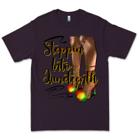 Plum steppin' into juneteenth heels Premium Tee - HRA Design Shop