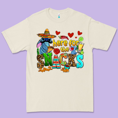 Here For The Snacks Premium Tee Designed By Adodesignshop