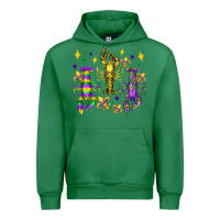 Emerald mardi gras craw fish olivia Urban Hoodie - OliviaCreatesArt