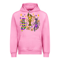 Fuchsia Pink mardi gras craw fish olivia Urban Hoodie - OliviaCreatesArt