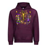 Mauve Wine mardi gras craw fish olivia Urban Hoodie - OliviaCreatesArt