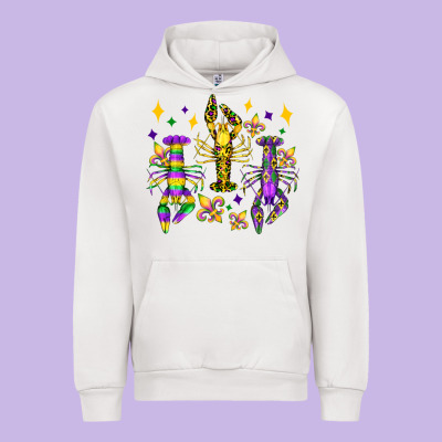 Mardi Gras Craw Fish Olivia Urban Hoodie Designed By Oliviacreatesart