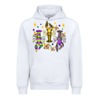 White mardi gras craw fish olivia Urban Hoodie - OliviaCreatesArt