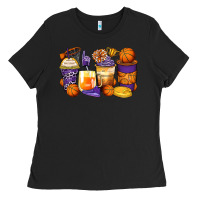 Basketball Coffee Cups Ladies Tee | Teevron
