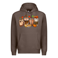 Coffee Pumpkin Spice Coffee Cups Premium Hoodie - texasbilliewilder