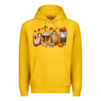 Lemon Pumpkin Spice Coffee Cups Premium Hoodie - texasbilliewilder