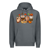 Rock Pumpkin Spice Coffee Cups Premium Hoodie - texasbilliewilder
