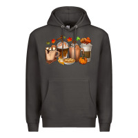 Smoke Pumpkin Spice Coffee Cups Premium Hoodie - texasbilliewilder