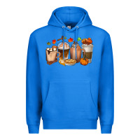 True Royal Pumpkin Spice Coffee Cups Premium Hoodie - texasbilliewilder