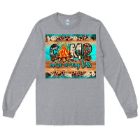 Heather Grey camp more worry less Long Sleeve Tee - JahusDesignShop