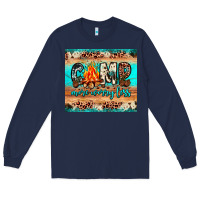 Navy camp more worry less Long Sleeve Tee - JahusDesignShop