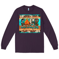 Plum camp more worry less Long Sleeve Tee - JahusDesignShop