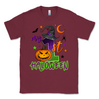 Burgundy My first Halloween Classic Tee - NancyCooperArtShop