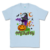 Dusty Blue My first Halloween Classic Tee - NancyCooperArtShop