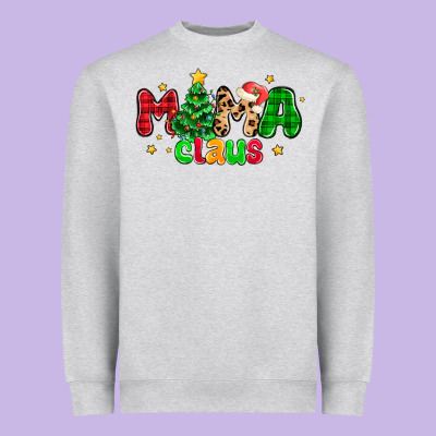 Mama Claus Heavyweight Sweatshirt Designed By Nancycooperartshop