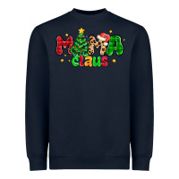 Navy mama claus Heavyweight Sweatshirt - NancyCooperArtShop