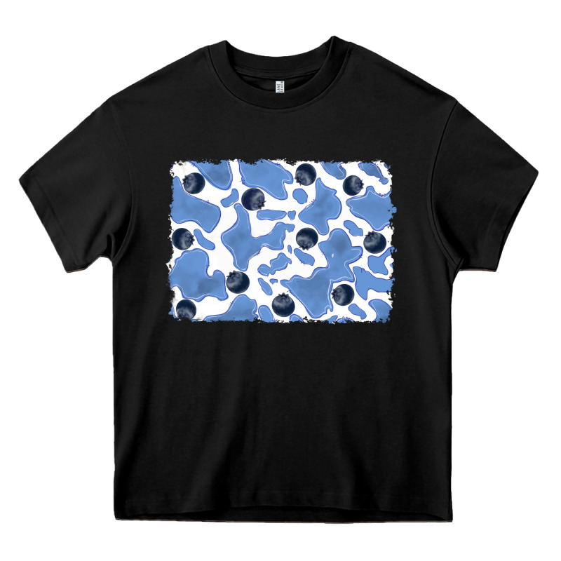 Distressed Blueberry Milkshake Cowhide Heavy Core Tee by RanaPortraitStore | Teevron