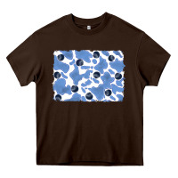Chocolate Brown distressed blueberry milkshake cowhide Heavy Core Tee - RanaPortraitStore