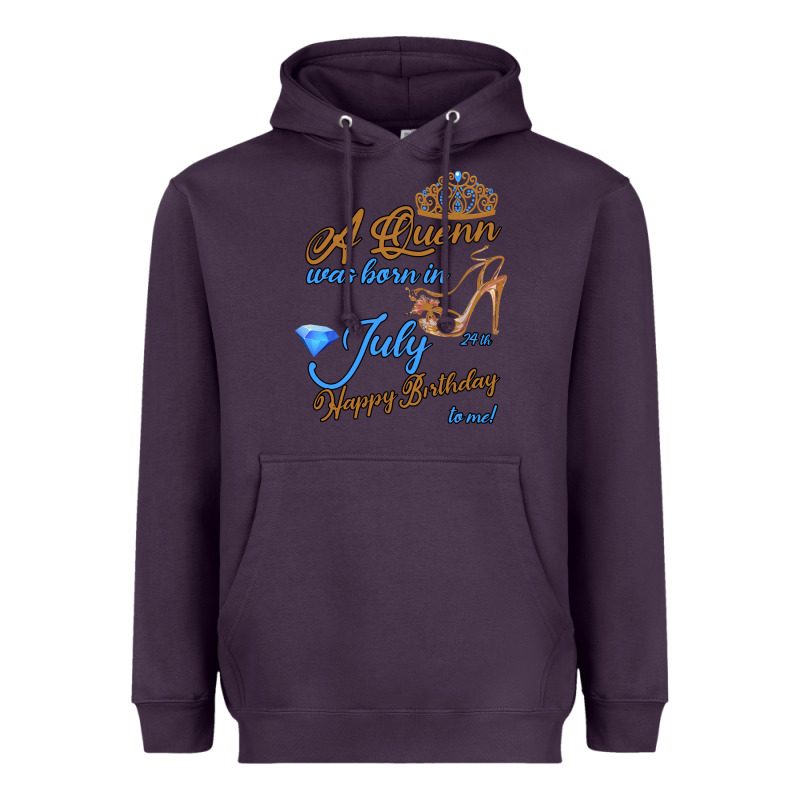 A Queen Was Born In July 24th Happy Birthday Heavyweight Hoodie by Bettercallsaul | Teevron